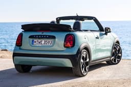 Mini Cooper convertible rear quarter static