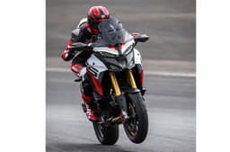 Ducati Multistrada V4 RS wheelie shot
