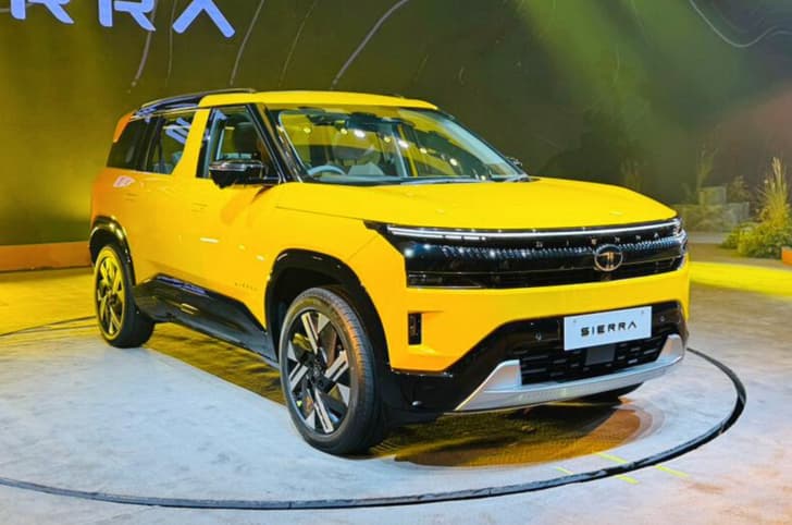 2025 Tata Sierra on stage