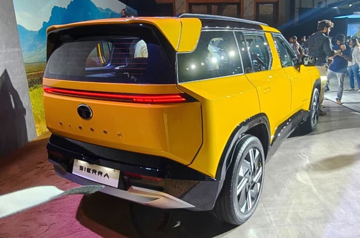 2025 Tata Sierra on stage