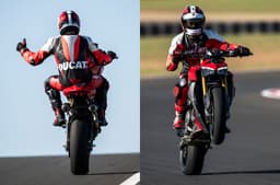 Ducati Streetfighter V2 wheelie shot