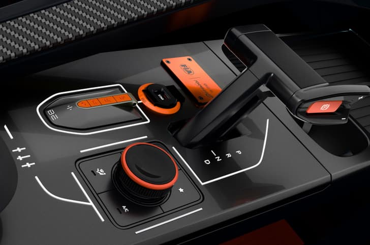 Mahindra BE 6 Formula E orange accents