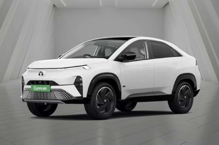 Tata Curvv EV Pristine White colour