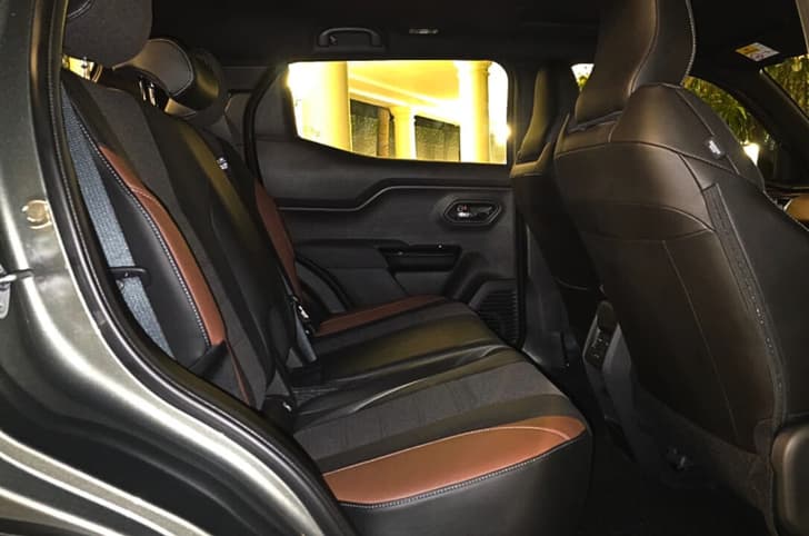 Maruti Suzuki e Vitara rear seats