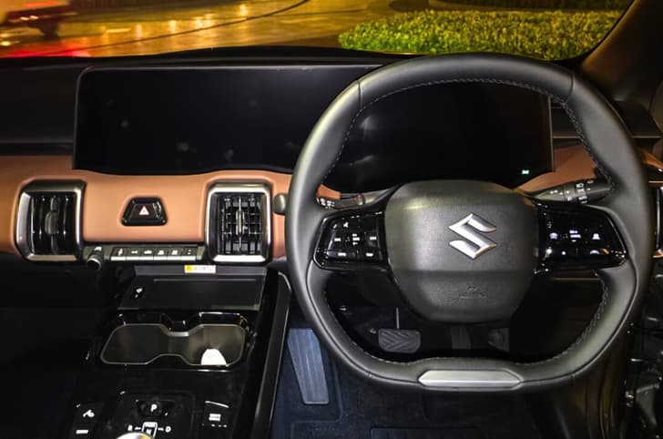 Maruti Suzuki e Vitara steering wheel