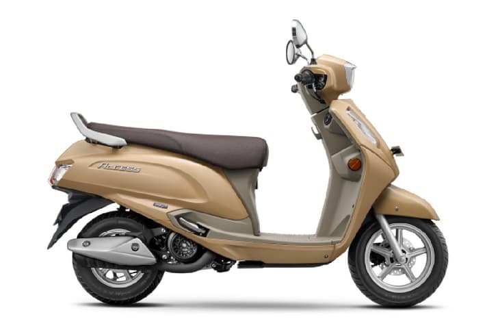 Suzuki Access beige right side profile static in studio
