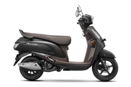 Suzuki Access black right side profile static in studio