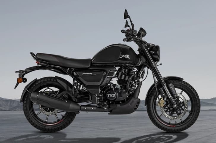 TVS Ronin black colours side profile