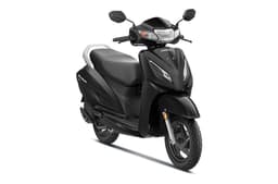 Honda Activa black colour front right side static in studio