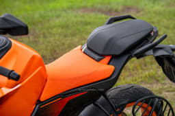 Colour-matched seats make the bike stand out. 