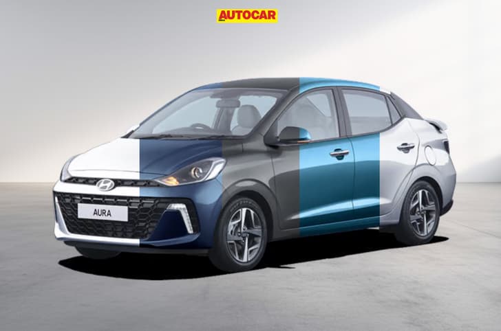 Hyundai Aura colour image gallery