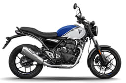 Triumph Speed T4 right side profile blue with white