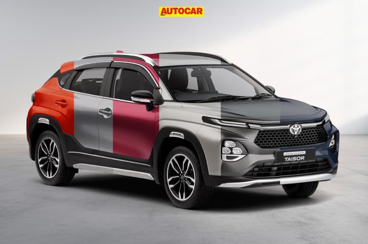 Toyota Taisor all colours