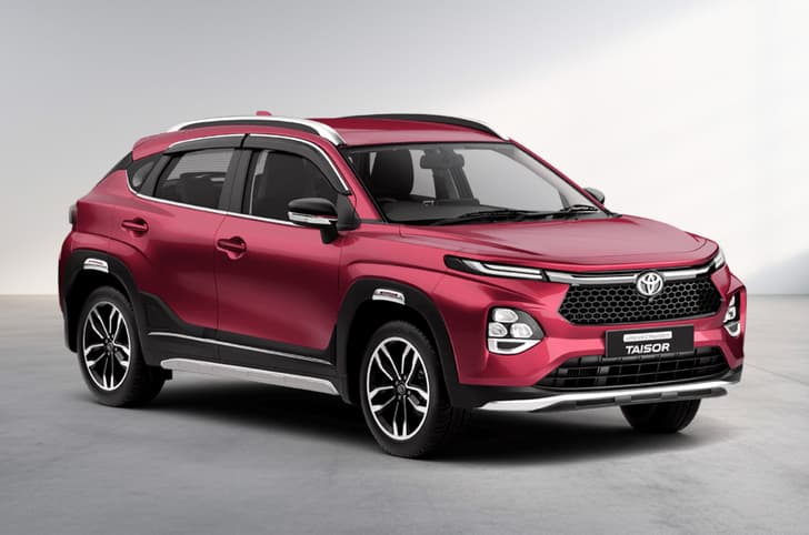 Toyota Taisor sportin red exterior colour