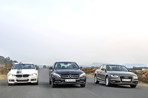 New Mercedes-Benz C-class vs BMW 3-series vs Audi A4 comparison