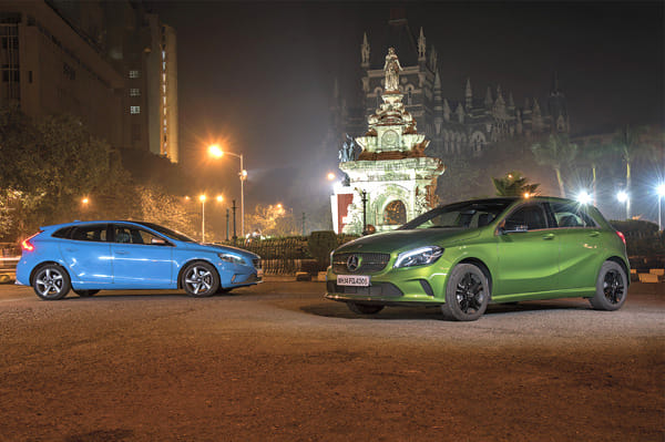 Mercedes A 200d vs Volvo V40 comparison
