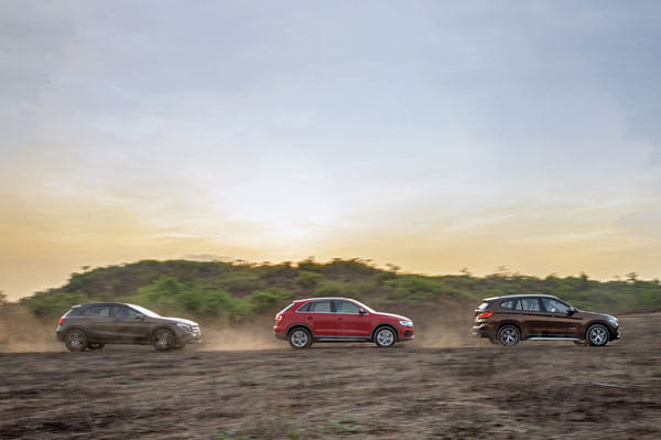 BMW X1 vs Audi Q3 vs Mercedes GLA comparison
