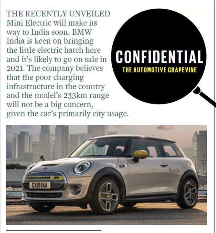 All-electric Mini Cooper in the pipeline for India