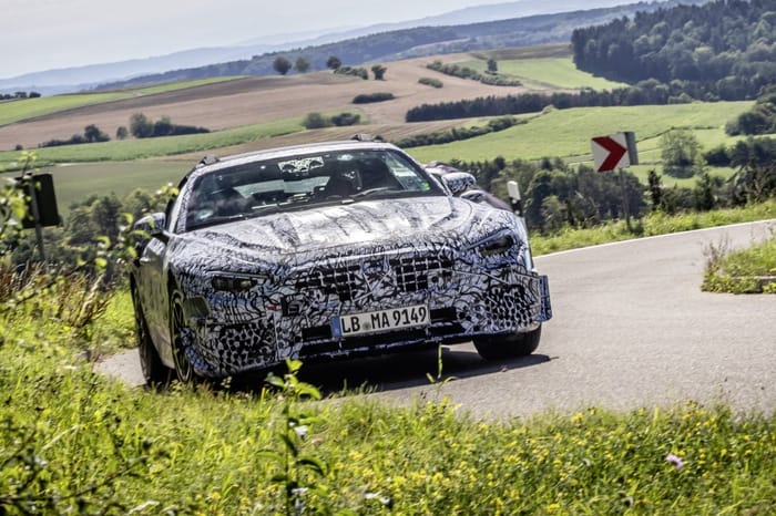 Next-gen Mercedes-Benz SL previewed in pre-production guise
