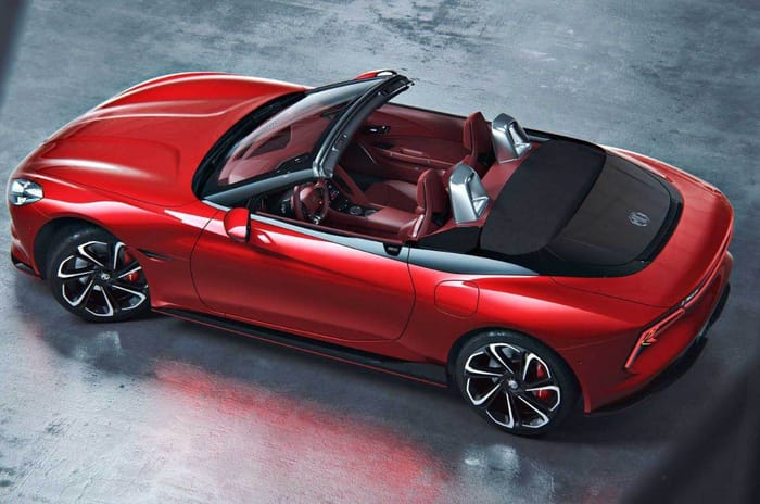 MG Cyberster electric sportscar India showcase on March 20