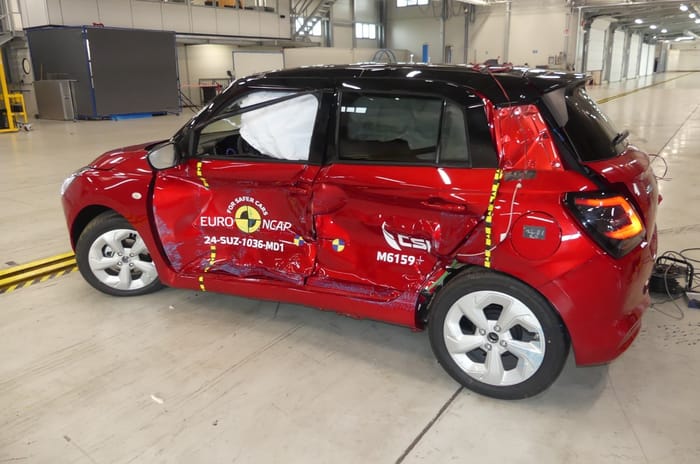 New Suzuki Swift scores 3 stars in Euro NCAP's tests