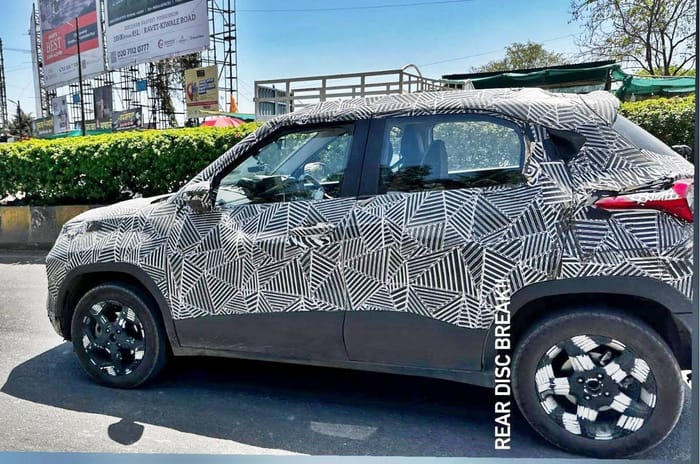 Tata Punch facelift spied for the first time