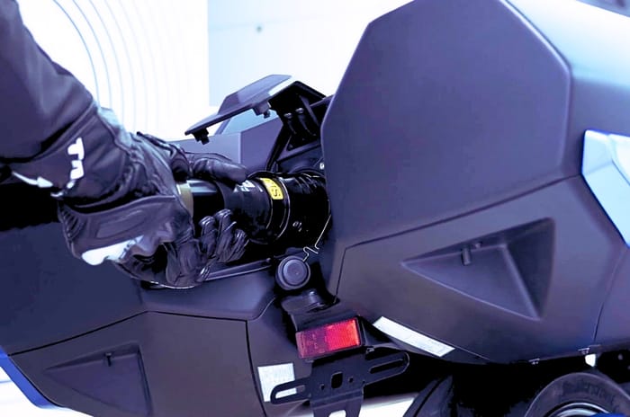 Kawasaki’s hydrogen bike prototype showcased in action