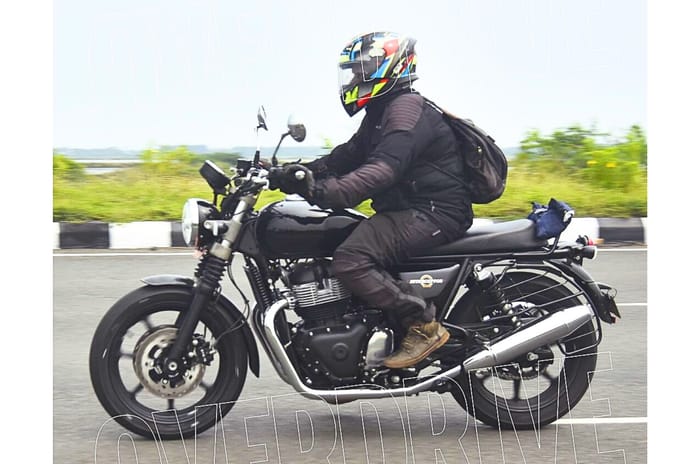 Updated Royal Enfield Interceptor 650 spotted with twin front disc brakes