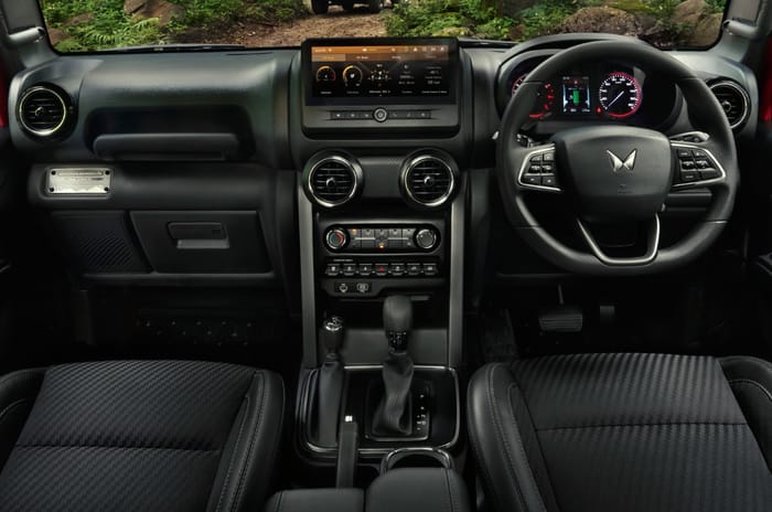 2025 Mahindra Thar interior