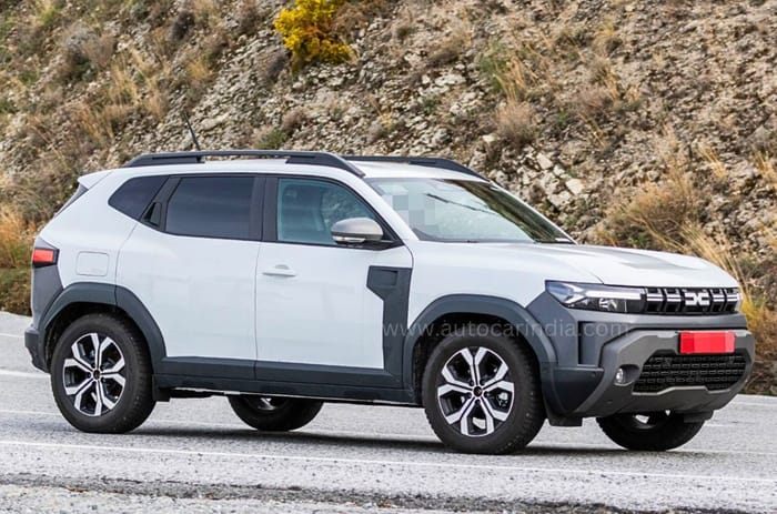 2025 Renault Duster 4x4 with rear e motor side spied