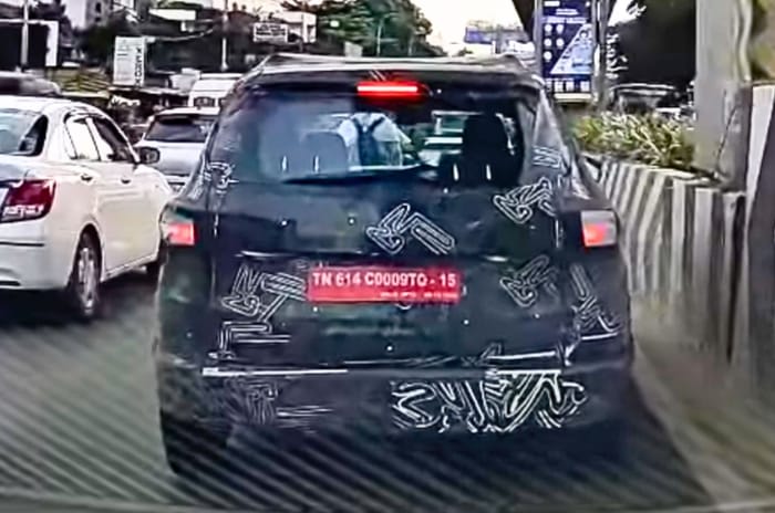 Renault Triber facelift spotted with redesigned fascia