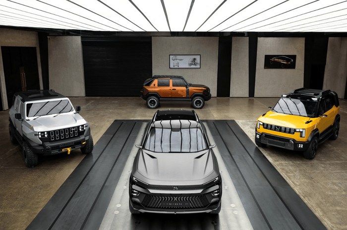 Mahindra unveils all new platform with four SUV concepts