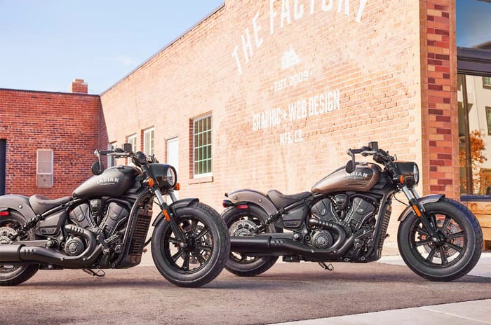 Indian Scout Bobber side profile static