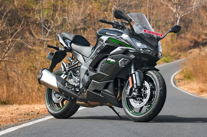 Kawasaki Ninja 1100SX front right side static in field