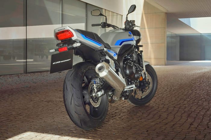 Honda CB1000F right rear static in parking lot