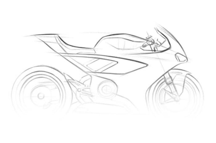 Norton V4 superbike design sketch Norton V4 superbike design sketch