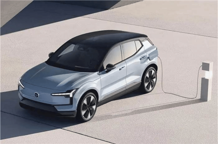 Volvo EX60 seen for the first time before 2026 debut