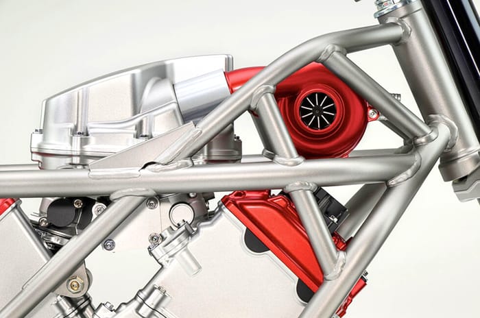 Honda unveils world’s first electrically compressed V3 motorcycle engine