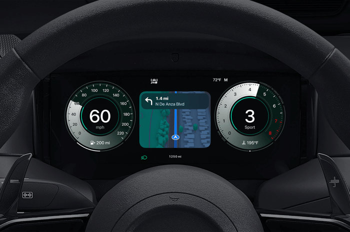 Apple CarPlay Ultrainstrument cluster