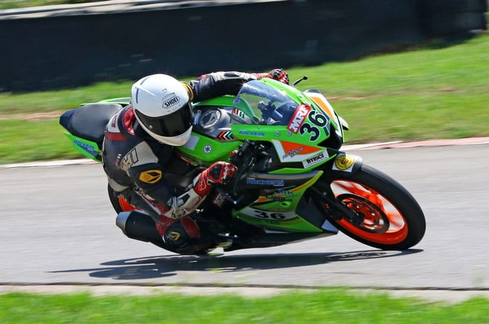 INMRC Round 1 Novice Stock 165cc winner Abdul Basim RS INMRC Round 1 Novice Stock 165cc winner Abdul Basim RS