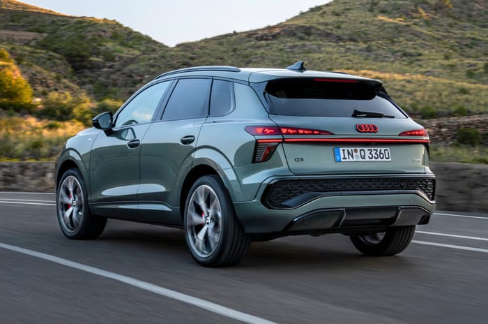Audi Q3 exterior running shot