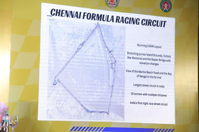 New Chennai street circuit to host F4 India night race