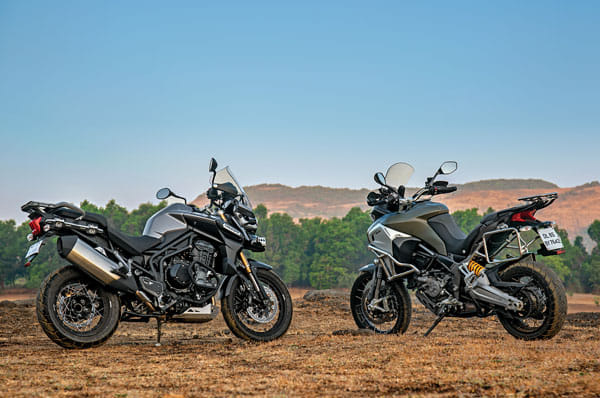 2017 Ducati Multistrada Enduro v Triumph Tiger Explorer XC comparison