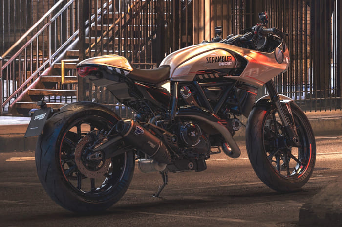 Ducati Scrambler based Cafe Racer concept unveiled