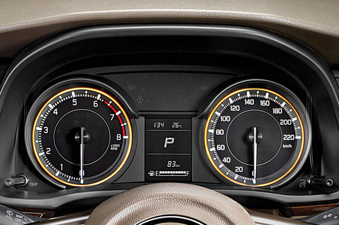Maruti Suzuki Ertiga instrument cluster