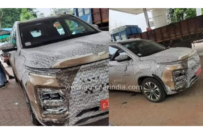 2022 MG Hector design revealed in teaser image, spy photos