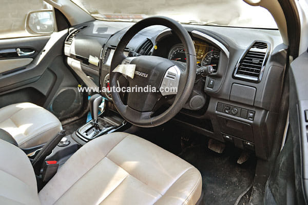 India-spec Isuzu MU-X interior spied