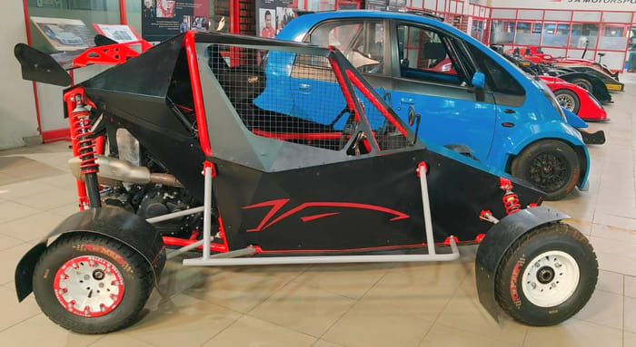 J A Motorsport cross car side
