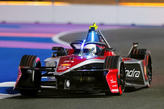 Kush Maini Formula E rookie practice session