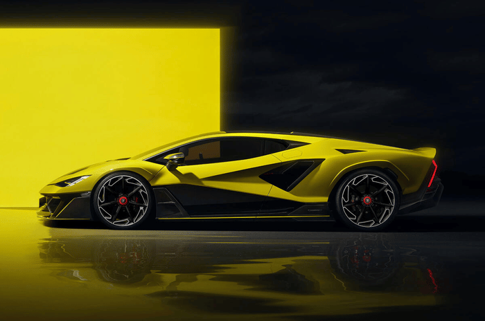 Lamborghini Fenomeno exterior yellow colour side profile